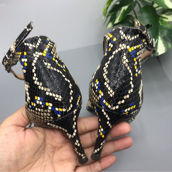 Banana Republic snake skin bare dress hells size 8.5 - Picture 6 of 10